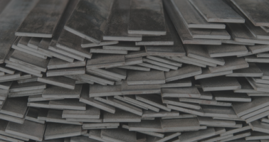 stack of sheared stock flat bar